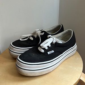 Vans double stacked comfy cush platforms